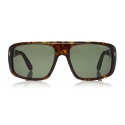 Tom Ford - Duke Sunglasses - Soft Squared Acetate Sunglasses - Dark Havana - FT0754 - Sunglasses - Tom Ford Eyewear