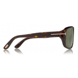 Tom Ford - Duke Sunglasses - Soft Squared Acetate Sunglasses - Dark Havana - FT0754 - Sunglasses - Tom Ford Eyewear