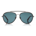 Tom Ford - Curtis Sunglasses - Occhiali da Sole Forma Pilota - Avana Rossa - FT0748 - Occhiali da Sole - Tom Ford Eyewear