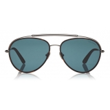 Tom Ford - Curtis Sunglasses - Pilot Shape Sunglasses - Red Havana - FT0748 - Sunglasses - Tom Ford Eyewear