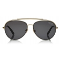 Tom Ford - Polarized Curtis Sunglasses - Occhiali da Sole Forma Pilota - Nero - FT0748-P - Occhiali da Sole - Tom Ford Eyewear