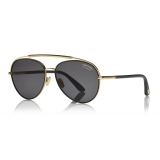 Tom Ford - Polarized Curtis Sunglasses - Pilot Shape Sunglasses - Black - FT0748-P - Sunglasses - Tom Ford Eyewear