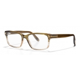 Tom Ford - Occhiali da Vista Quadrati - Verde Scuro - FT5313 - Occhiali da Vista - Tom Ford Eyewear