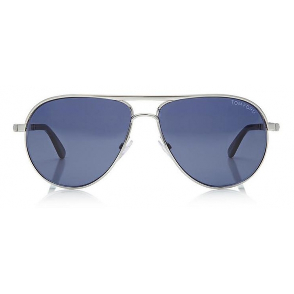 Tom Ford - Marko Aviator Sunglasses - Shiny Metal Aviator Sunglasses - Rhodium - FT0144 - Sunglasses - Tom Ford Eyewear