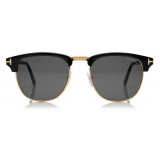 Tom Ford - Henry Sunglasses - Occhiali da Sole Rotondi in Acetato - Nero - FT0248 - Occhiali da Sole - Tom Ford Eyewear