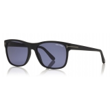 Tom Ford - Giulio Sunglasses - Soft Squared Acetate Sunglasses - Black Blue - FT0698 - Sunglasses - Tom Ford Eyewear