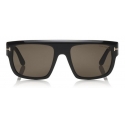 Tom Ford - Alessio Sunglasses - Squared Acetate Sunglasses - Black - FT0699 - Sunglasses - Tom Ford Eyewear