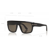 Tom Ford - Alessio Sunglasses - Occhiali da Sole Quadrati in Acetato - Nero - FT0699 - Occhiali da Sole - Tom Ford Eyewear