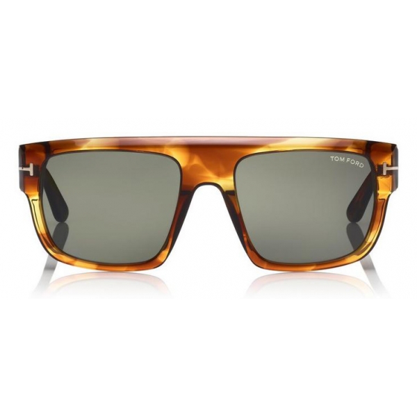 Tom Ford - Alessio Sunglasses - Squared Acetate Sunglasses - Brown - FT0699 - Sunglasses - Tom Ford Eyewear