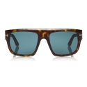 Tom Ford - Alessio Sunglasses - Occhiali da Sole Quadrati in Acetato - Havana - FT0699 - Occhiali da Sole - Tom Ford Eyewear