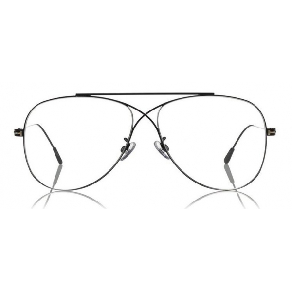 Tom Ford - Metal Criss Cross Aviators Optical Glasses - Occhiali Pilot - FT5531 - Nero - Occhiali da Vista - Tom Ford Eyewear
