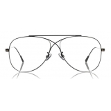 Tom Ford - Metal Criss Cross Aviators Optical Glasses - Occhiali Pilot - FT5531 - Nero - Occhiali da Vista - Tom Ford Eyewear