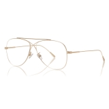 Tom Ford - Metal Criss Cross Aviators Optical Glasses - Pilot Shape - Rose Gold - FT5531 - Optical Glasses - Tom Ford Eyewear