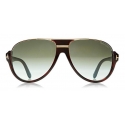 Tom Ford - Occhiali da Sole Dimitry Vintage Aviator - Avana Scuro - FT0334 - Occhiali da Sole - Tom Ford Eyewear