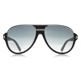 Tom Ford - Occhiali da Sole Dimitry Vintage Aviator - Nero Opaco - FT0334 - Occhiali da Sole - Tom Ford Eyewear
