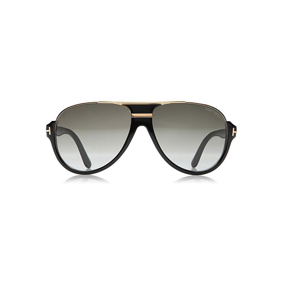 Ford - Dimitry Sunglasses - Vintage Aviator Sunglasses - Shiny Black - - Tom Ford Eyewear - Avvenice