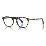 Tom Ford - Round Optical Sunglasses - Dark Havana - FT5583-B - Optical Glasses - Tom Ford Eyewear