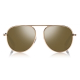 Tom Ford - Jason Sunglasses - Pilot Style Sunglasses - Brown - FT0621 - Sunglasses - Tom Ford Eyewear