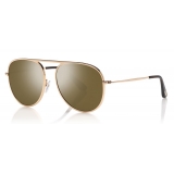 Tom Ford - Jason Sunglasses - Occhiali da Sole Stile Pilota - Marroni - FT0621 - Occhiali da Sole - Tom Ford Eyewear