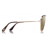 Tom Ford - Jason Sunglasses - Occhiali da Sole Stile Pilota - Marroni - FT0621 - Occhiali da Sole - Tom Ford Eyewear