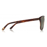 Tom Ford - Polarized Shelton Sunglasses - Occhiali Quadrati - Havana Fumo - FT0679-P - Occhiali da Sole - Tom Ford Eyewear