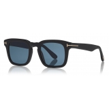 Tom Ford - Polarized Dax Sunglasses - Occhiali Quadrati in Acetato - Nero - FT0751-P - Occhiali da Sole - Tom Ford Eyewear