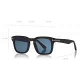 Tom Ford - Polarized Dax Sunglasses - Square Sunglasses - Black - FT0751-P - Sunglasses - Tom Ford Eyewear