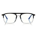 Tom Ford - Square Optical Glasses - Black Crystal - FT5588-B - Optical Glasses - Tom Ford Eyewear