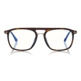 Tom Ford - Square Optical Glasses - Dark Havana - FT5588-B - Optical Glasses - Tom Ford Eyewear