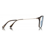 Tom Ford - Occhiali da Vista Quadrati Ottici - Avana Scuro - FT5588-B - Occhiali da Vista - Tom Ford Eyewear