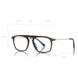Tom Ford - Square Optical Glasses - Dark Havana - FT5588-B - Optical Glasses - Tom Ford Eyewear