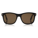 Tom Ford - Eric Sunglasses - Occhiali Quadrato in Acetato - Nero Lucido - FT0595 - Occhiali da Sole - Tom Ford Eyewear