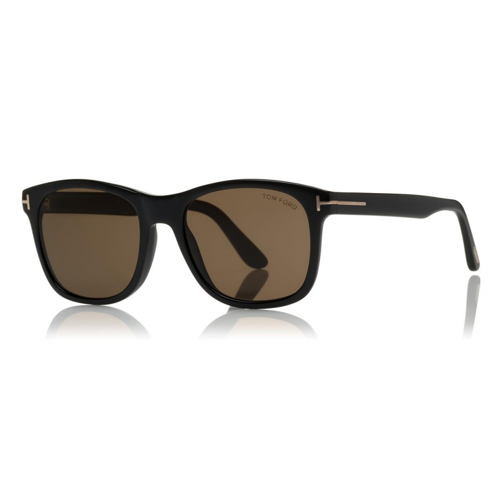 Tom Ford - Eric Sunglasses - Squared Acetate Sunglasses - Shiny Black ...