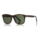 Tom Ford - Eric Sunglasses - Occhiali Quadrato in Acetato - Avana Scuro - FT0595 - Occhiali da Sole - Tom Ford Eyewear