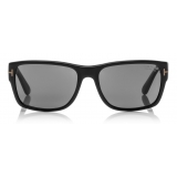 Tom Ford - Mason Polarized Sunglasses - Occhiali Quadrato in Acetato - Nero - FT0445P - Occhiali da Sole - Tom Ford Eyewear