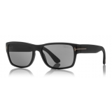 Tom Ford - Mason Polarized Sunglasses - Occhiali Quadrato in Acetato - Nero - FT0445P - Occhiali da Sole - Tom Ford Eyewear