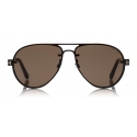 Tom Ford - Alexei Sunglasses - Occhiali Pilota in Alluminio - Marroni - FT0622 - Occhiali da Sole - Tom Ford Eyewear