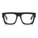 Tom Ford - Fausto Optical Glasses - Occhiali Quadrati in Acetato - Nero - FT5634-B - Occhiali da Vista - Tom Ford Eyewear
