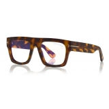 Tom Ford - Fausto Optical Glasses - Occhiali Quadrati - Avana Scuro - FT5634-B - Occhiali da Vista - Tom Ford Eyewear