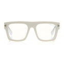 Tom Ford - Fausto Optical Glasses - Acetate Glasses - Palladium - FT5634-B - Optical Glasses - Tom Ford Eyewear