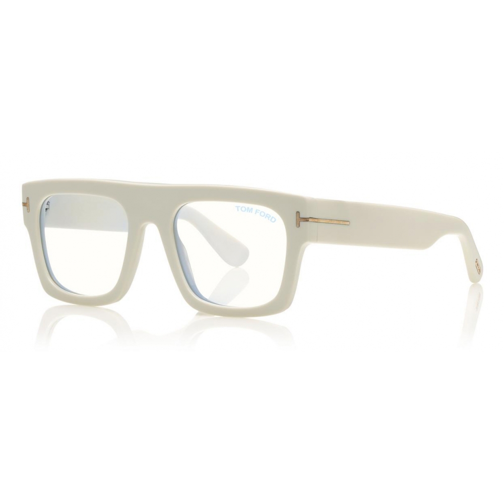 Tom Ford - Fausto Optical Glasses - Acetate Glasses - Palladium - FT5634-B  - Optical Glasses - Tom Ford Eyewear - Avvenice