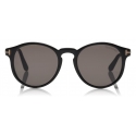 Tom Ford - Ian Sunglasses - Round Acetate Sunglasses - Black - FT0591 - Sunglasses - Tom Ford Eyewear