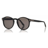 Tom Ford - Ian Sunglasses - Occhiali da Sole Rotondi in Acetato - Nero - FT0591 - Occhiali da Sole - Tom Ford Eyewear