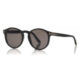Tom Ford - Ian Sunglasses - Round Acetate Sunglasses - Black - FT0591 - Sunglasses - Tom Ford Eyewear