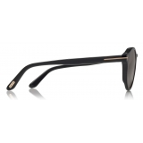 Tom Ford - Ian Sunglasses - Occhiali da Sole Rotondi in Acetato - Nero - FT0591 - Occhiali da Sole - Tom Ford Eyewear