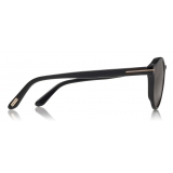 Tom Ford - Ian Sunglasses - Round Acetate Sunglasses - Black - FT0591 - Sunglasses - Tom Ford Eyewear