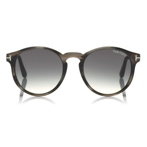 Tom Ford - Ian Sunglasses - Round Acetate Sunglasses - Grey Peach - FT0591 - Sunglasses - Tom Ford Eyewear