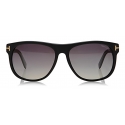 Tom Ford - Olivier Soft Square Polarized Sunglasses - Occhiali Quadrati - Nero - FT0236P - Occhiali da Sole - Tom Ford Eyewear