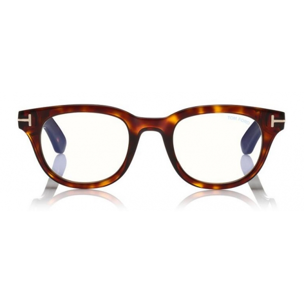 Tom Ford - Optical Glasses - Rectangle Optical Glasses - Dark Havana -  FT5558-B - Optical Glasses - Tom Ford Eyewear - Avvenice