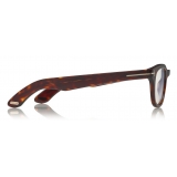 Tom Ford - Optical Glasses - Rectangle Optical Glasses - Dark Havana - FT5558-B - Optical Glasses - Tom Ford Eyewear